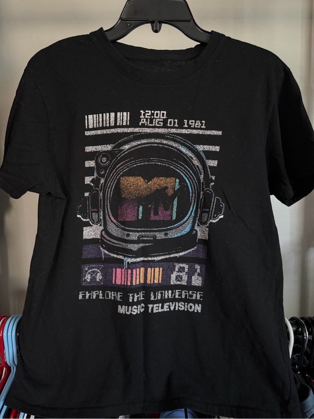 MTV Astronaut Graphic Tee in Black